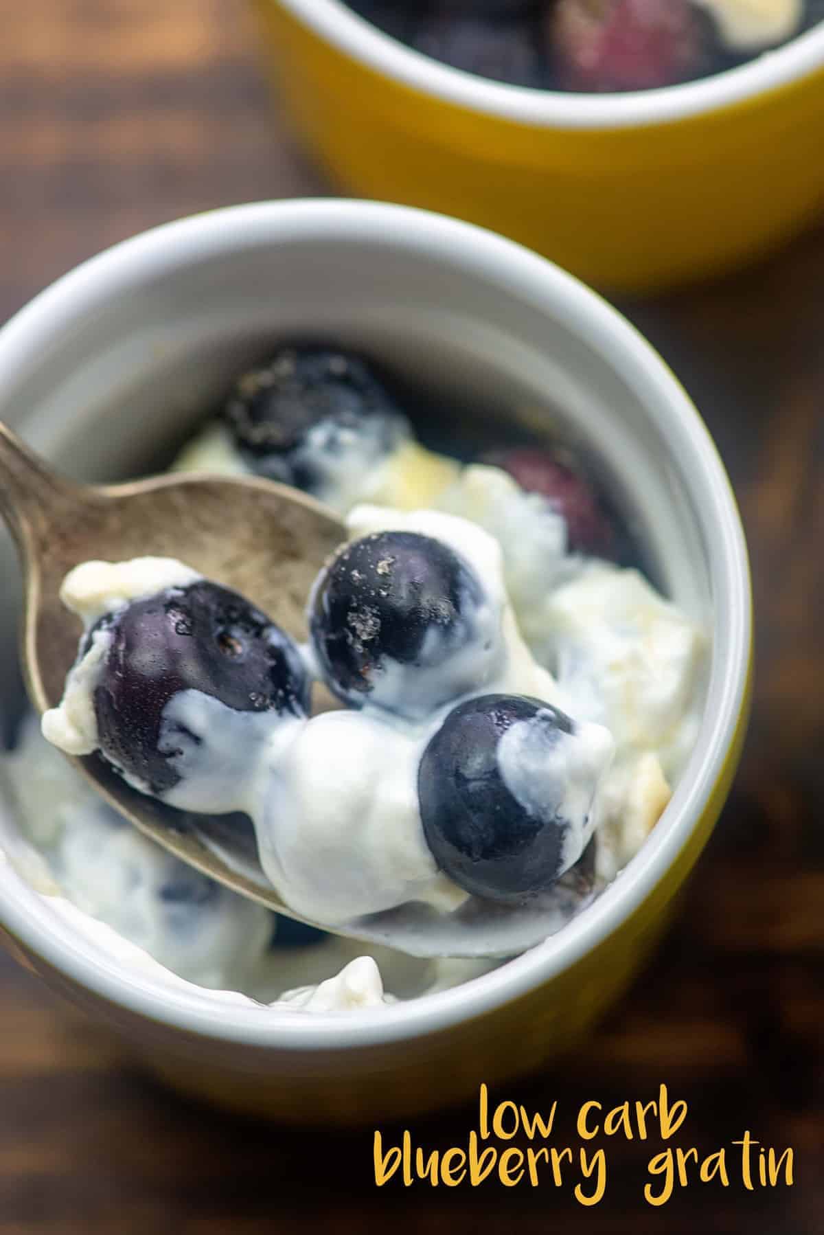 blueberry gratin