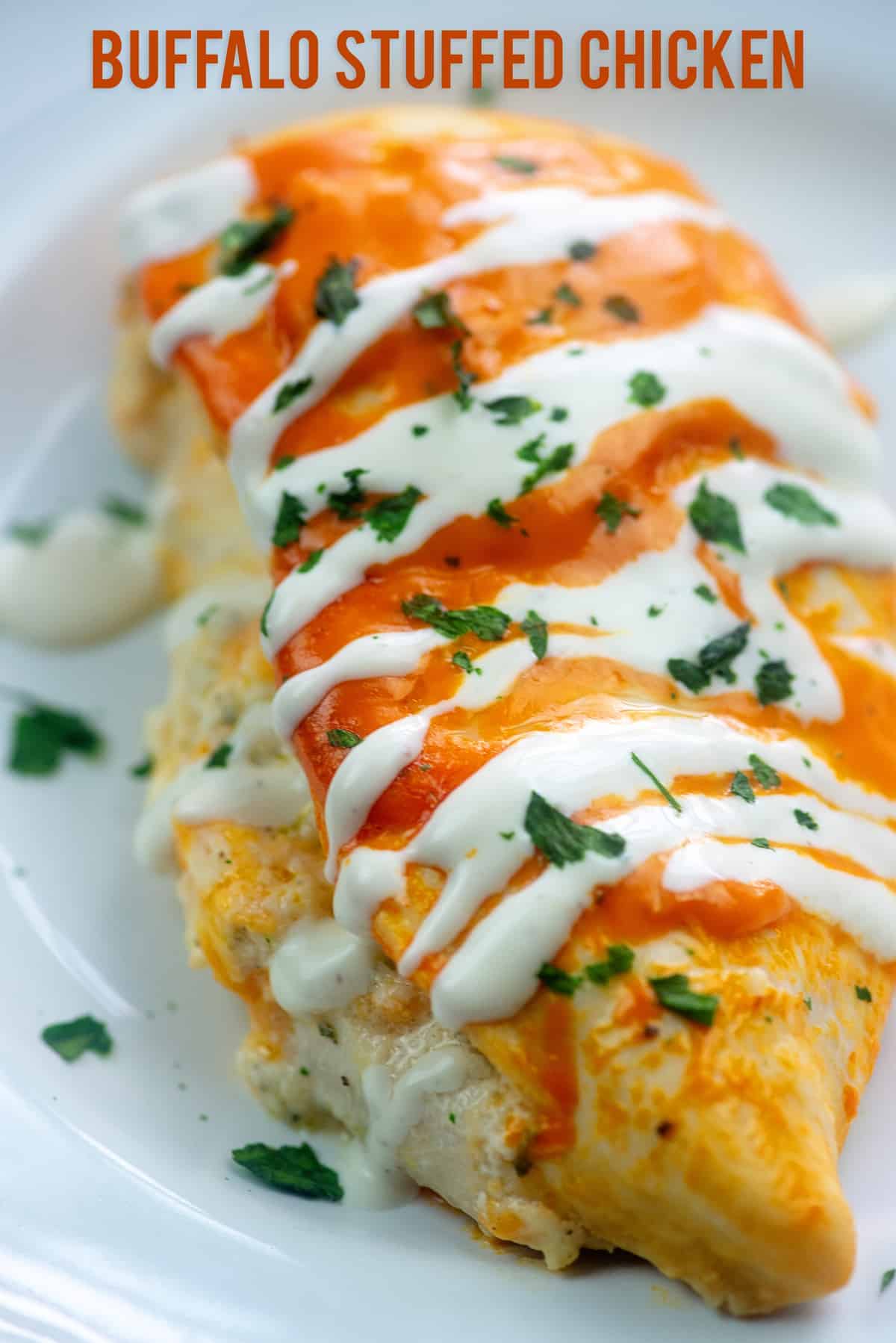 Hub Gud Skyldig Buffalo Ranch Stuffed Chicken - That Low Carb Life