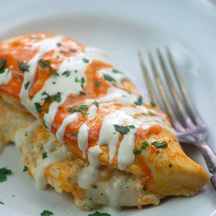 Buffalo Chicken Deviled Eggs - That Low Carb Life