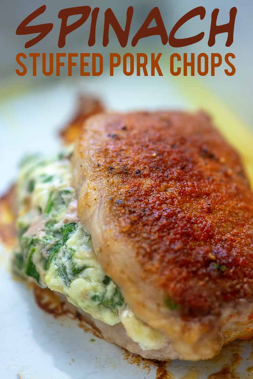 spinach stuffed pork chops