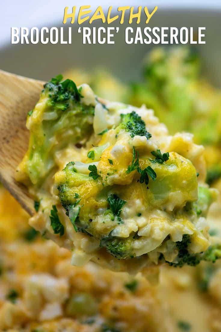 Healthy Broccoli 'Rice' Casserole - That Low Carb Life