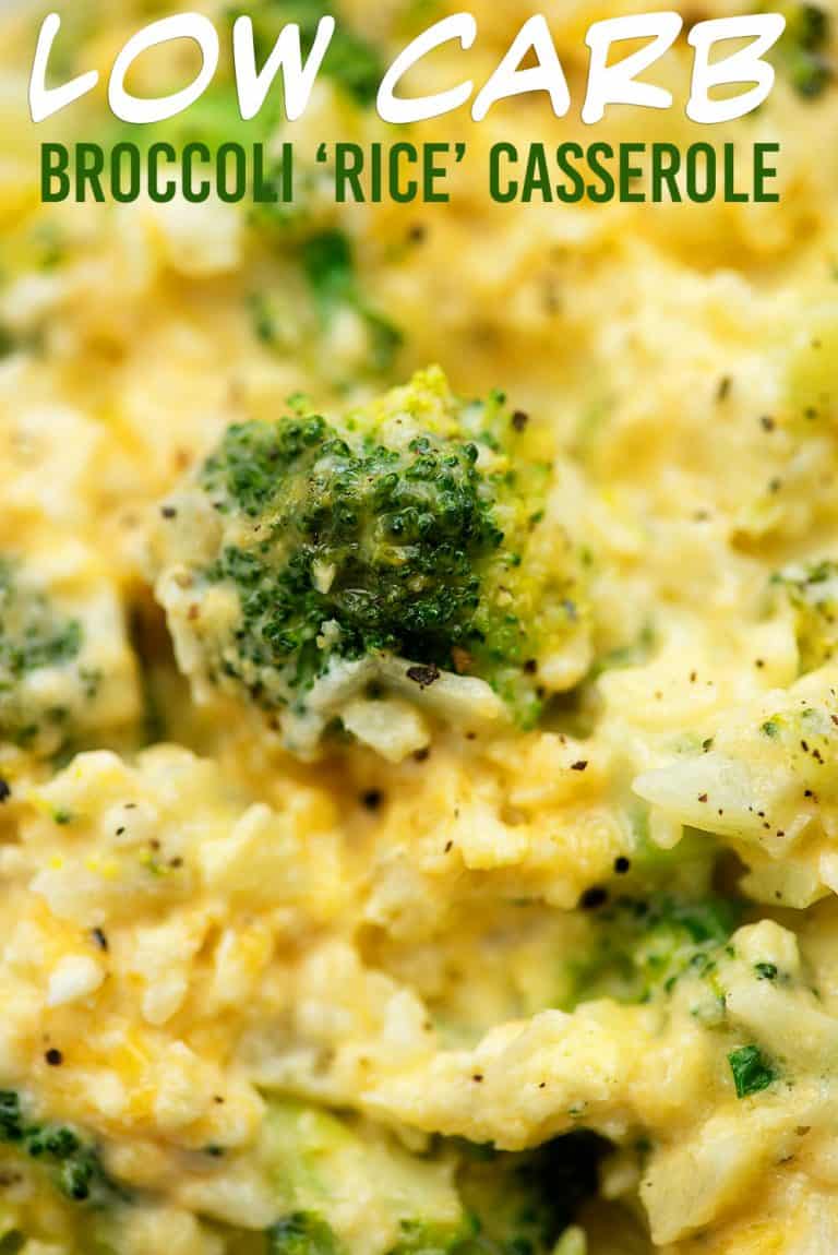 Healthy Broccoli 'Rice' Casserole - That Low Carb Life