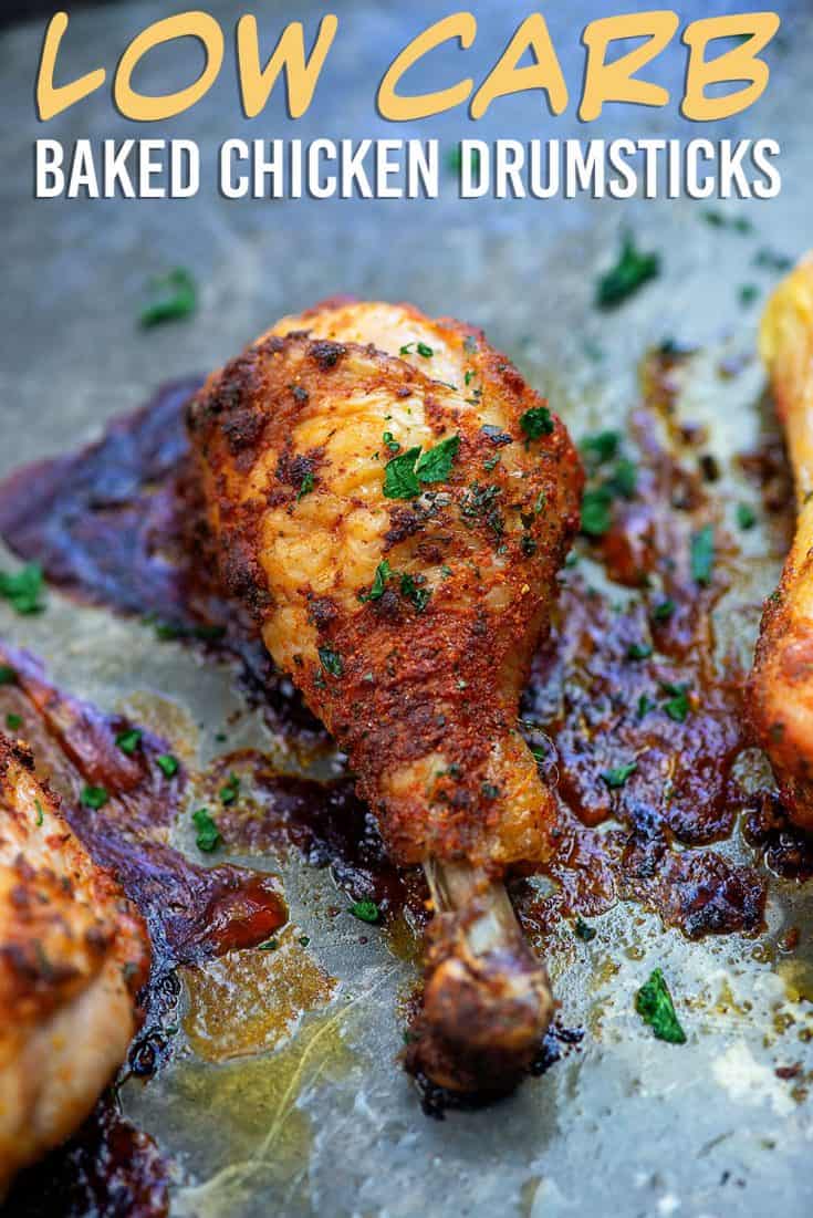 Baked Chicken Drumsticks - with skin chicken!