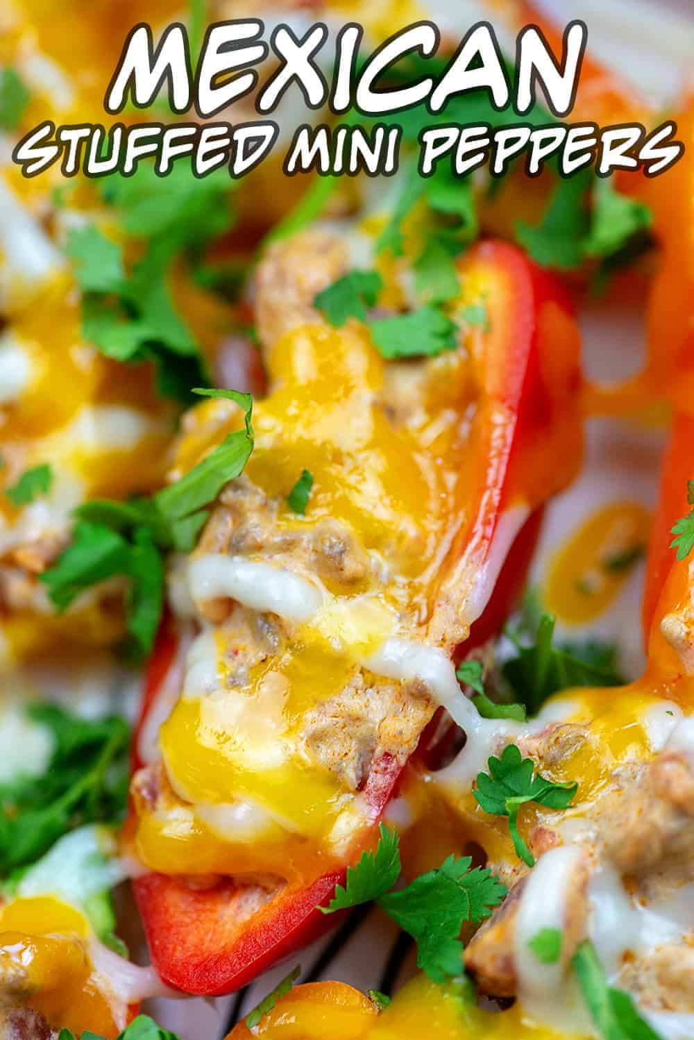 The Cheesiest Taco Stuffed Mini Peppers Low Carb Keto Friendly