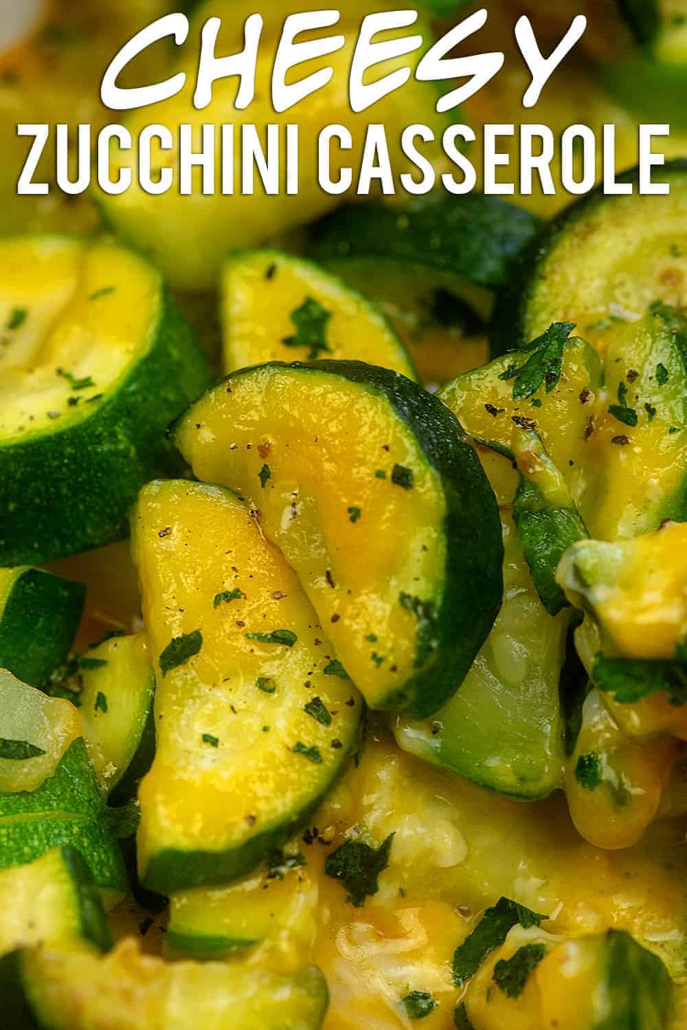 close picture of cheesy zucchini