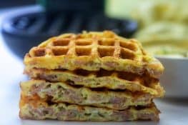Hot Ham & Cheese Chaffles - That Low Carb Life