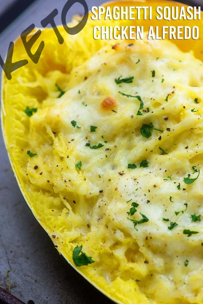 Spaghetti Squash Alfredo That Low Carb Life