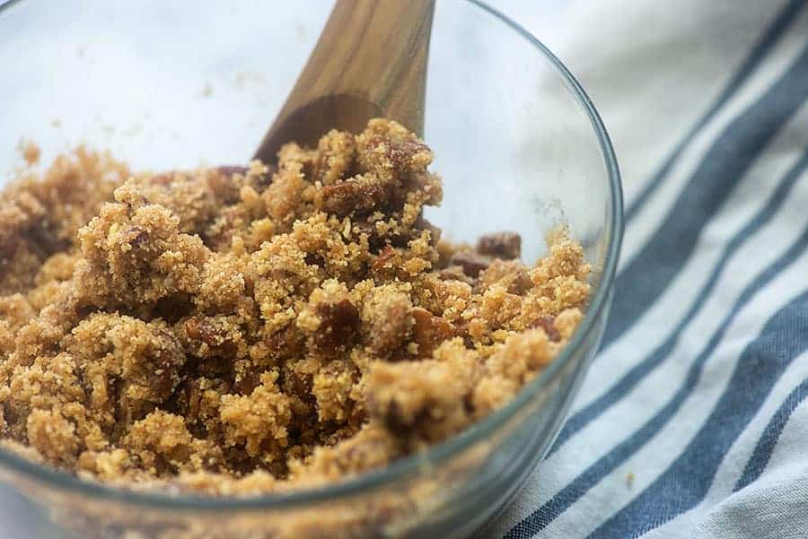 low carb streusel topping