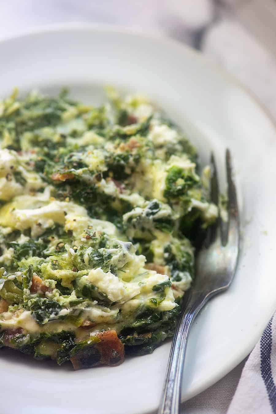 cheesy spinach recipe