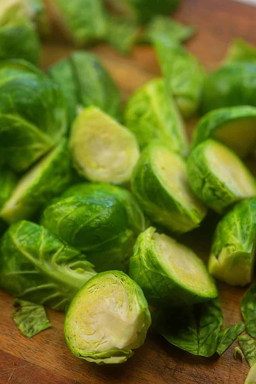 chopped brussels sprouts