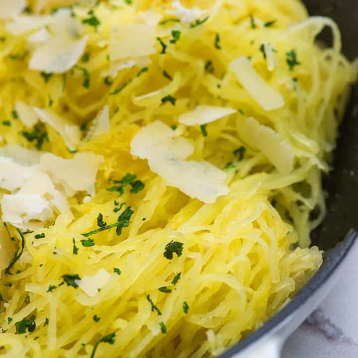 Garlic Parmesan Spaghetti Squash - That Low Carb Life