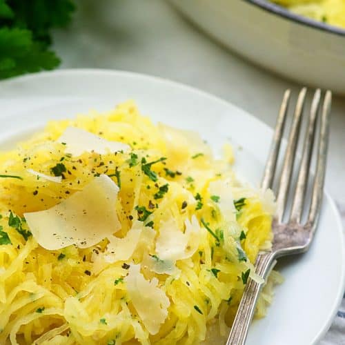 Keto Spaghetti Squash Carbonara Recipe | That Low Carb Life