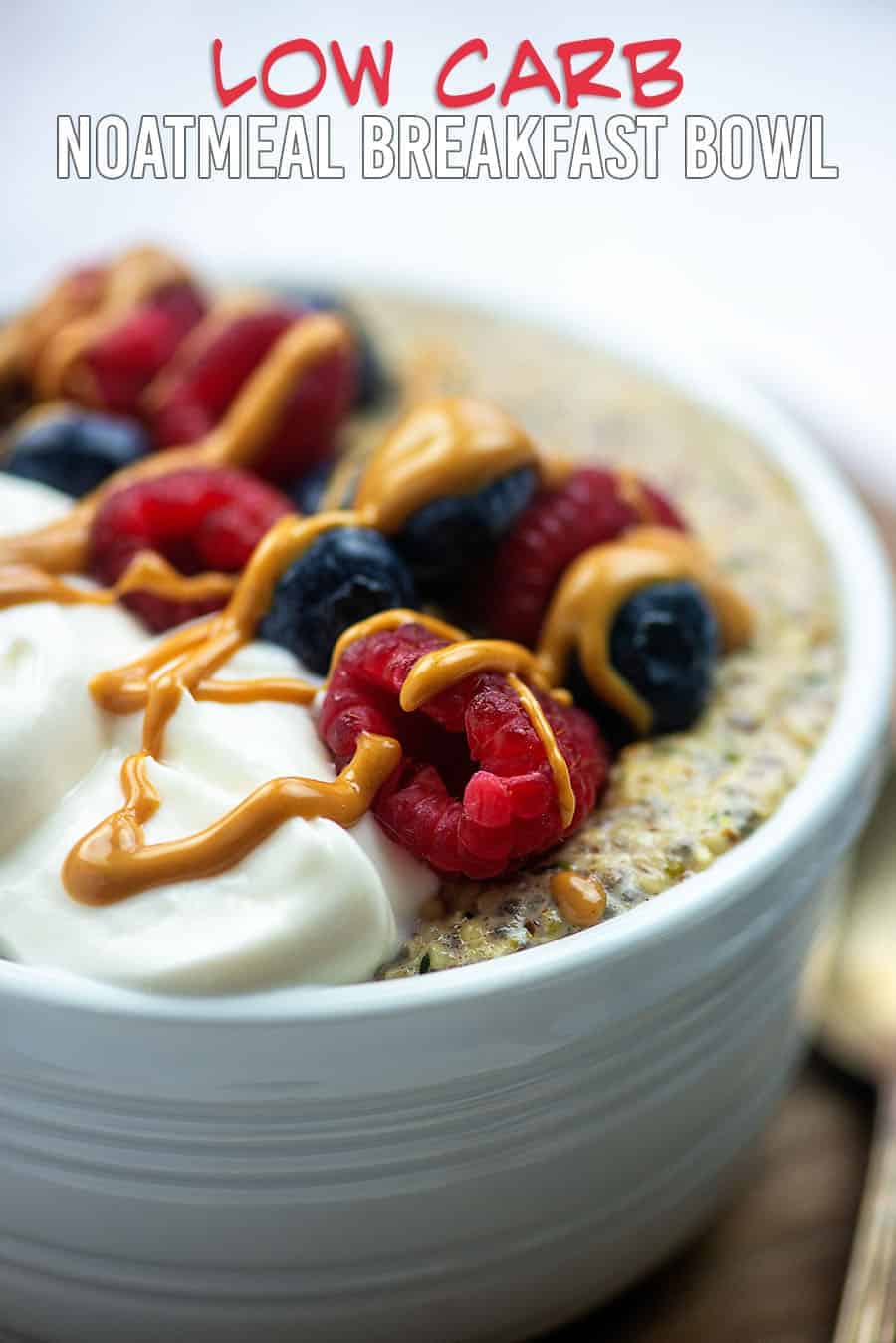 Keto Oatmeal made with hemp hearts, chia seeds, and flax instead of oats! This makes a hearty, filling breakfast and it's perfect for keto!