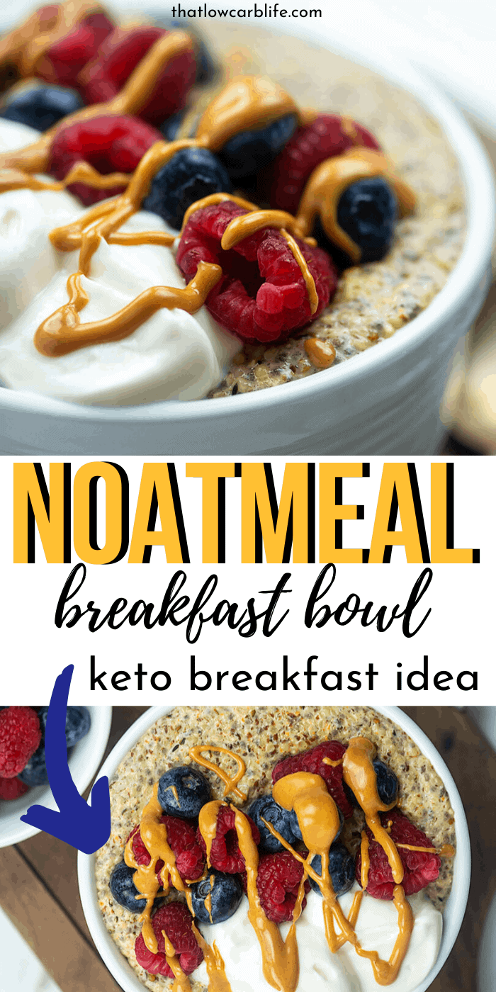 Keto Oatmeal Breakfast Bowl | That Low Carb Life