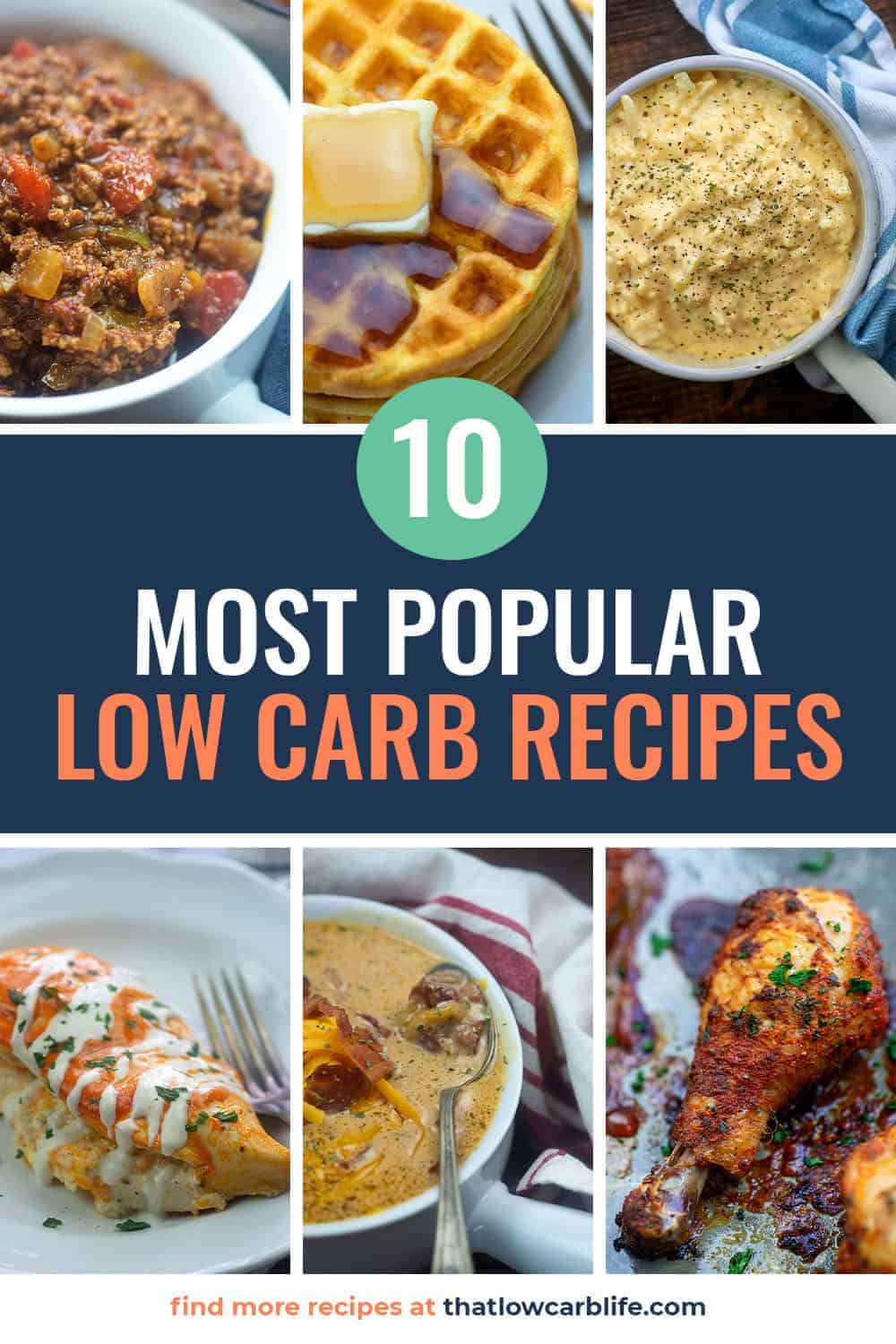10 low carb recipe cookbook
