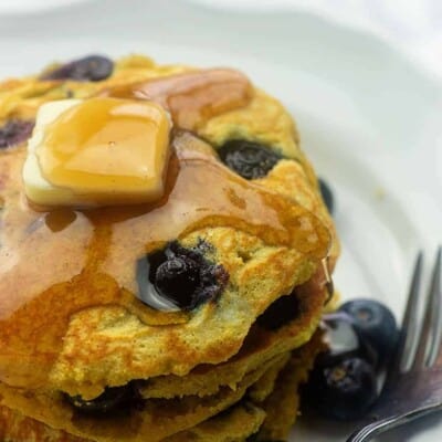 blueberry coconut pancakes