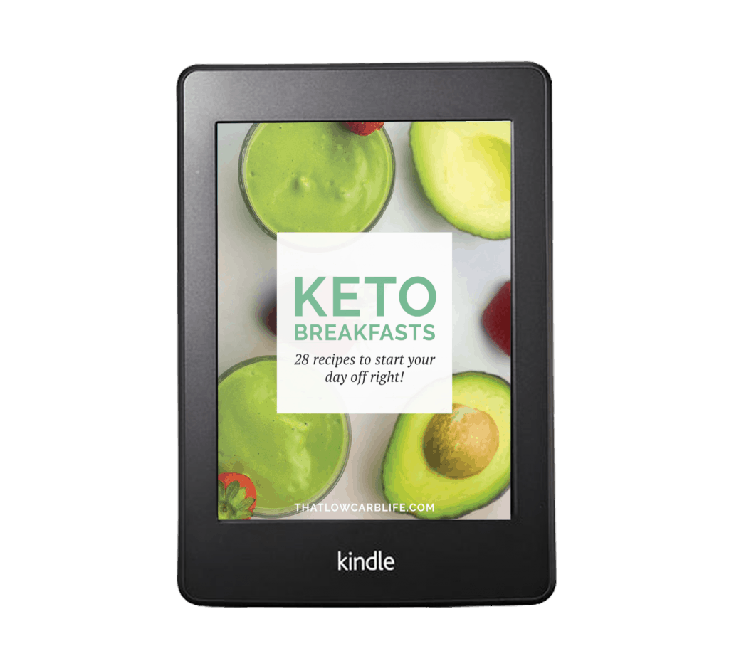 Keto Breakfasts eBook - 28 new recipes, most with 5 net carbs or less! #keto #lchf #lowcarb #breakfast