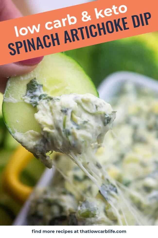 Keto Spinach Artichoke Dip - That Low Carb Life