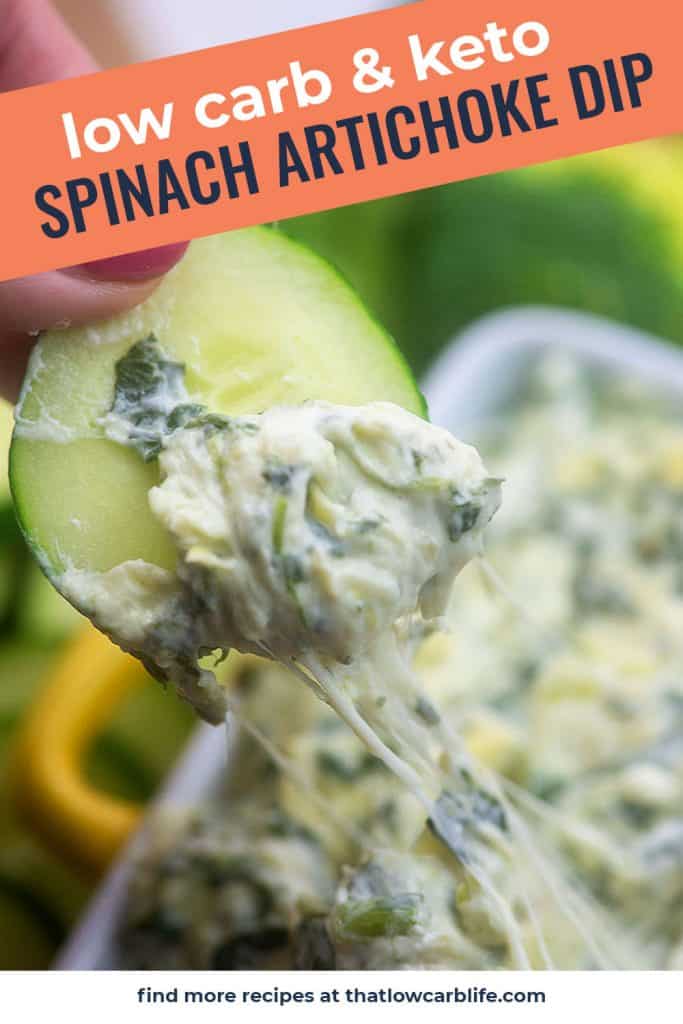 Keto Spinach Artichoke Dip - That Low Carb Life