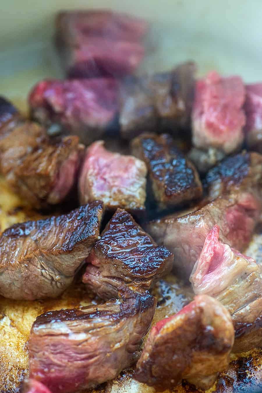 seared beef for stew