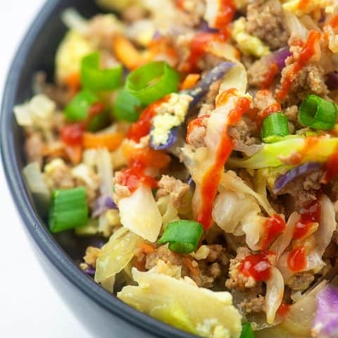 Keto Egg Roll in a Bowl Recipe - better than take out!