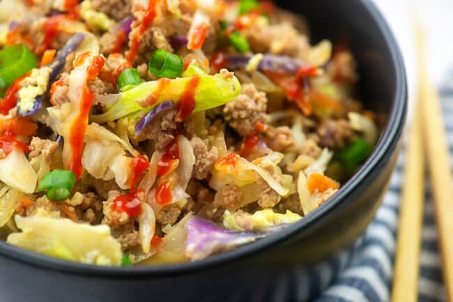 Keto Egg Roll in a Bowl Recipe - better than take out!