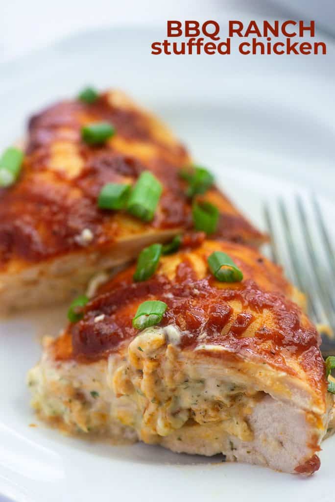 BBQ Ranch Stuffed Chicken Breasts - That Low Carb Life