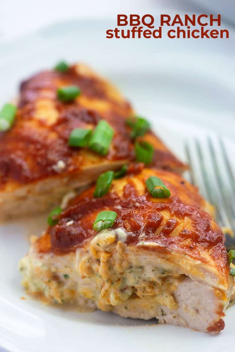 BBQ Ranch Stuffed Chicken Breasts That Low Carb Life