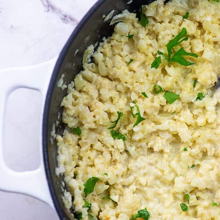 Creamy Parmesan Cauliflower Risotto Recipe