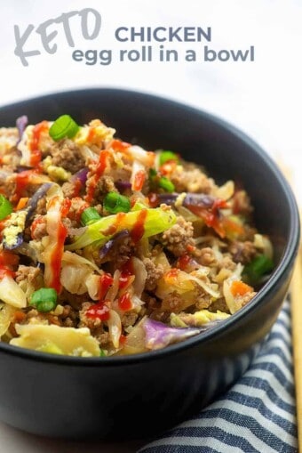 Keto Egg Roll in a Bowl Recipe - better than take out!