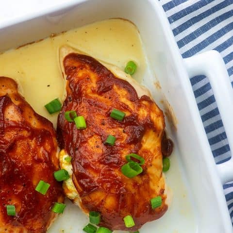 BBQ Ranch Stuffed Chicken Breasts - That Low Carb Life