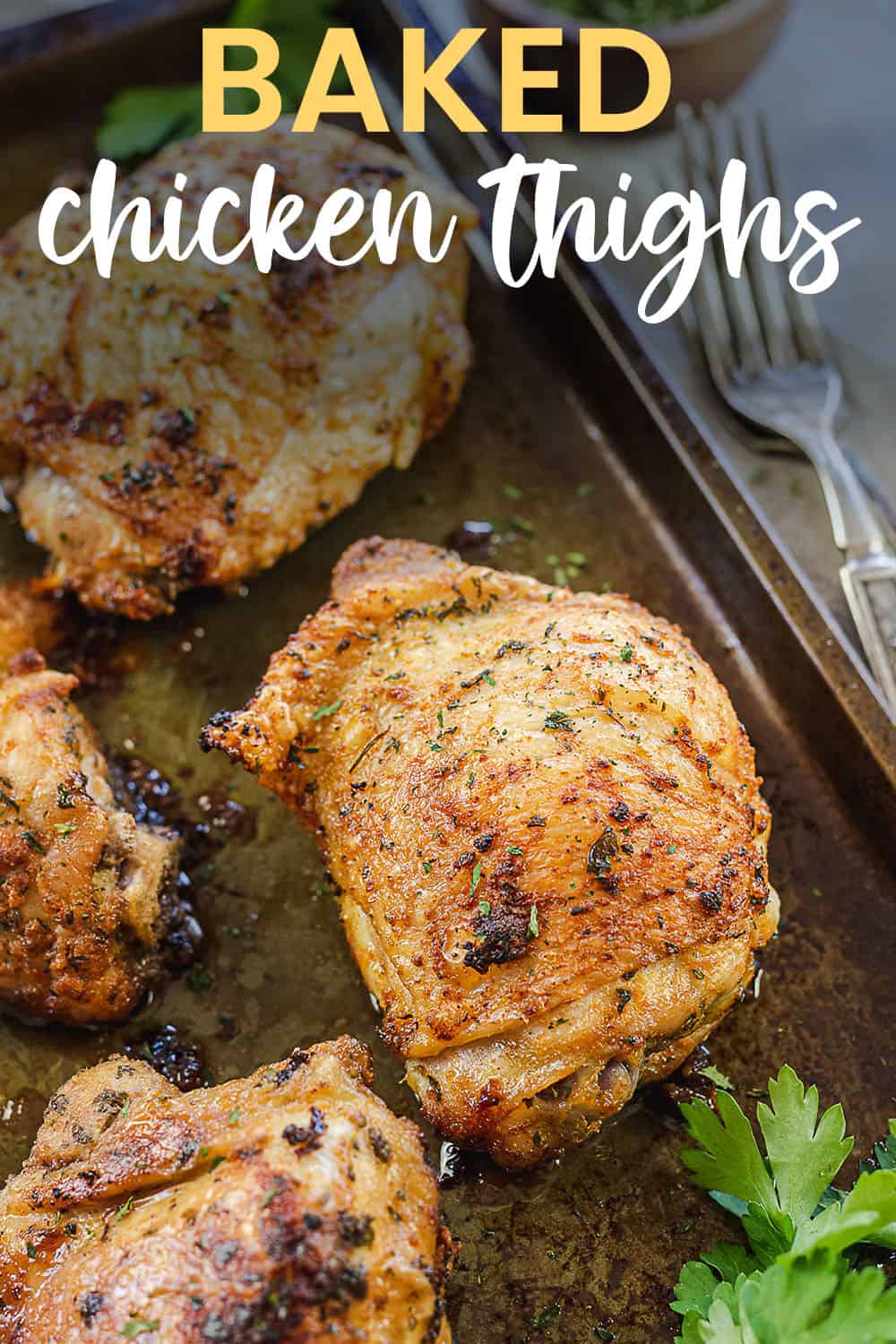 Crispy Baked Chicken Thighs | That Low Carb Life