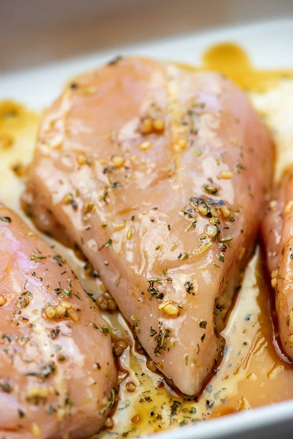 balsamic marinade on chicken breasts