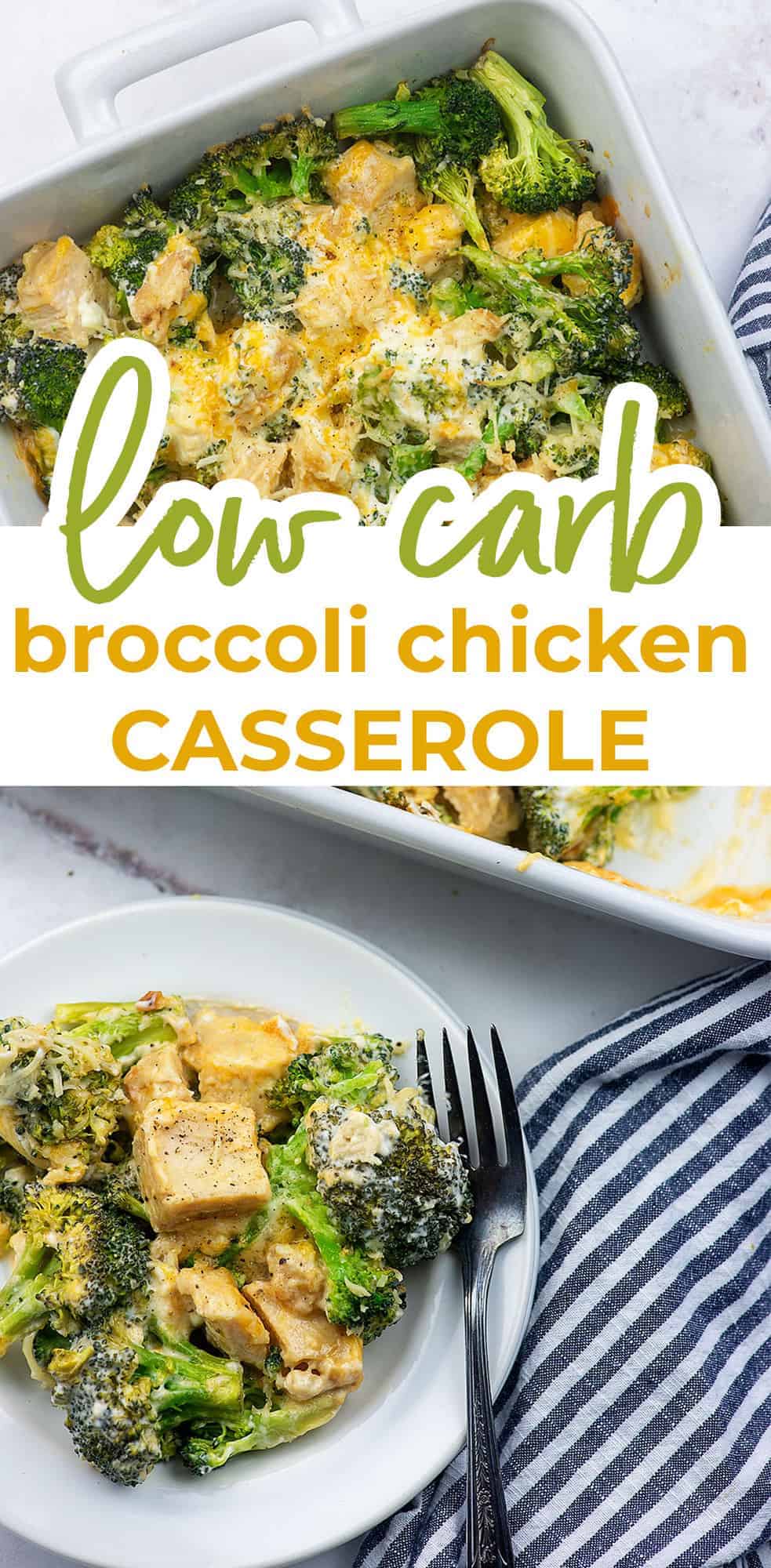 Extra Cheesy Keto Chicken Broccoli Casserole | That Low Carb Life