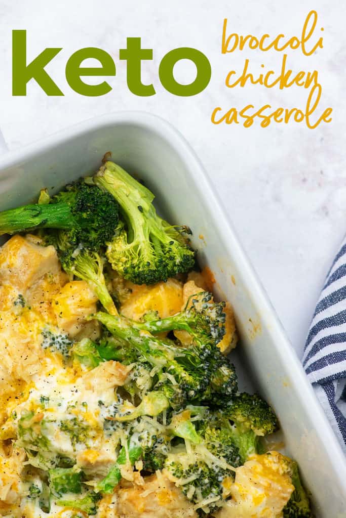 Extra Cheesy Keto Chicken Broccoli Casserole | That Low Carb Life