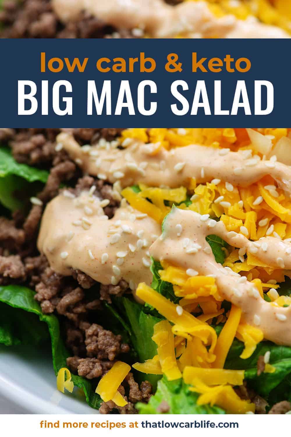 Keto Big Mac Salad Recipe With Big Mac Dressing