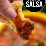 salsa on pork rinds