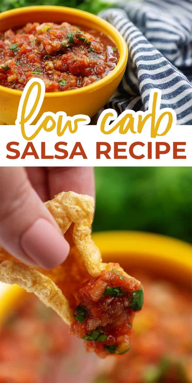 The BEST EVER Restaurant Style Keto Salsa Recipe!