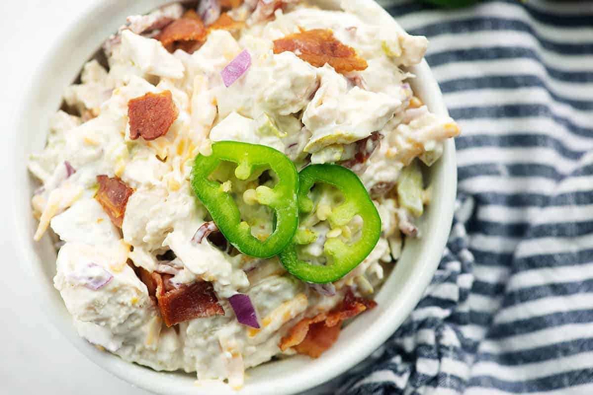 The Best Jalapeno Popper Chicken Salad! - That Low Carb Life