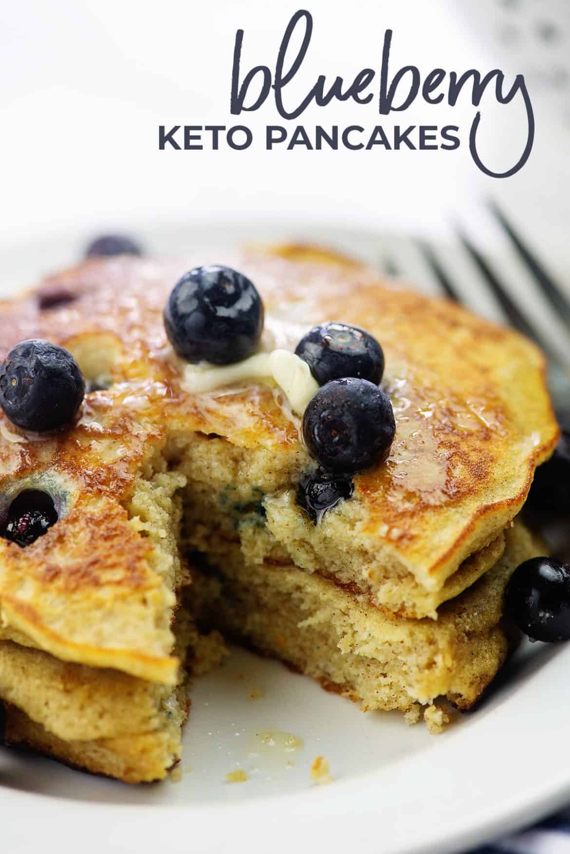 Thick & Fluffy Keto Blueberry Pancakes - That Low Carb Life