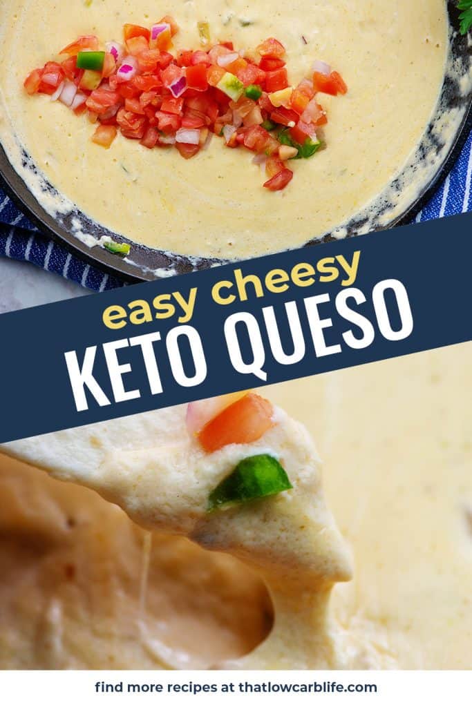 collage of queso photos for pinterest