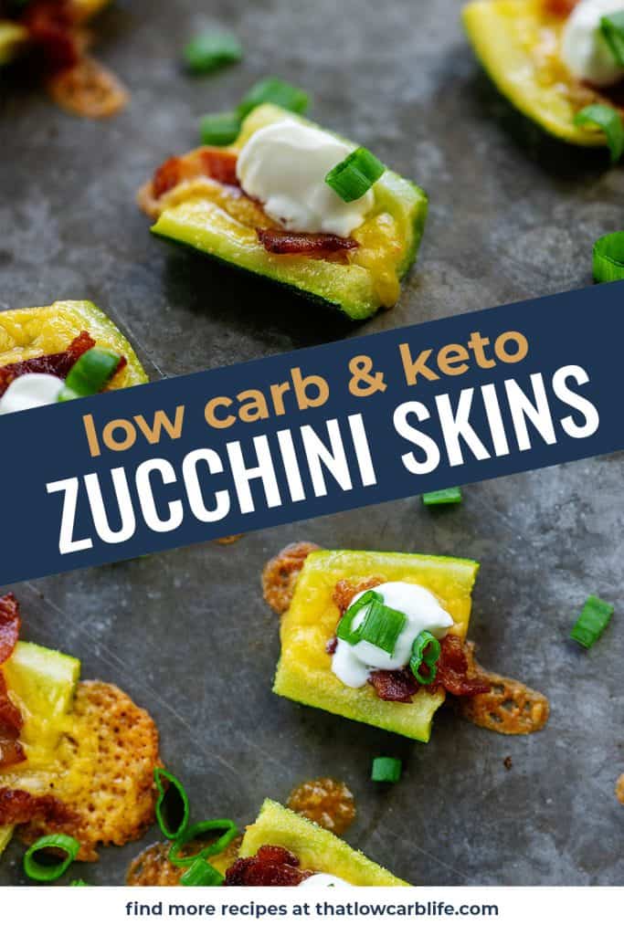 collage of zucchini skin photos