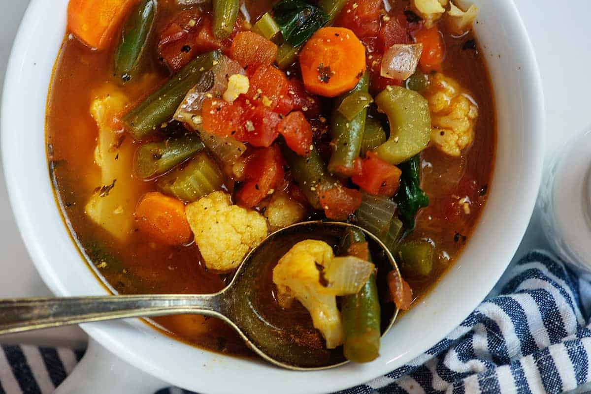 Easy & Hearty Keto Vegetable Soup - That Low Carb Life