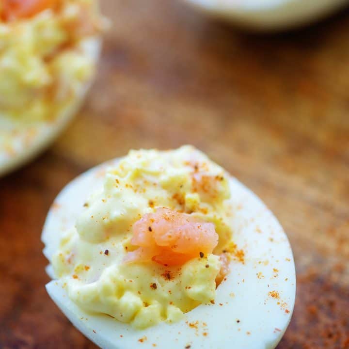 The BEST Smoked Salmon Deviled Eggs That Low Carb Life