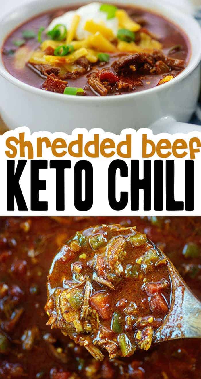 Low Carb Shredded Beef Chili - That Low Carb Life