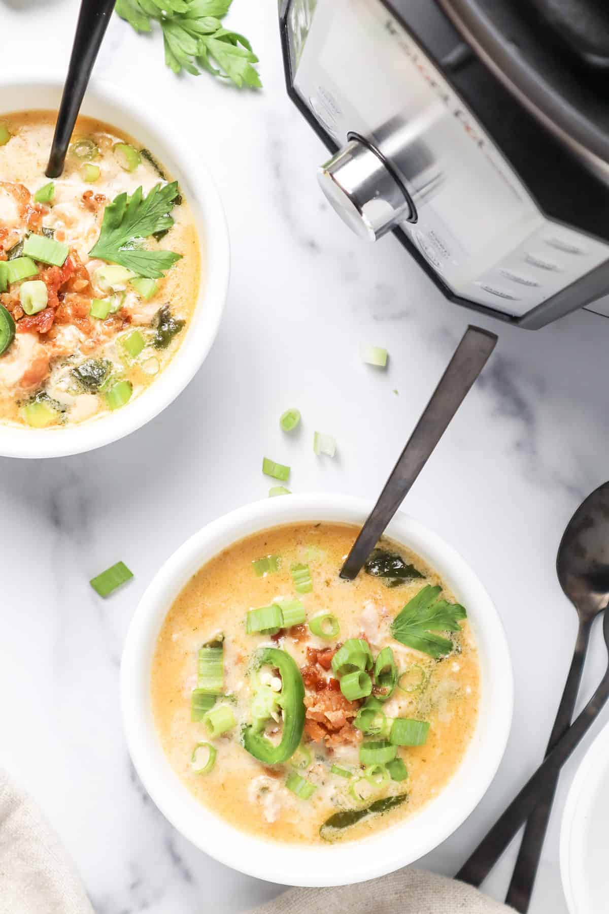 Instant Pot Cajun Ranch Chicken Soup That Low Carb Life