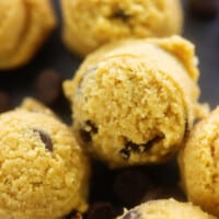 pile of cookie dough fat bombs.