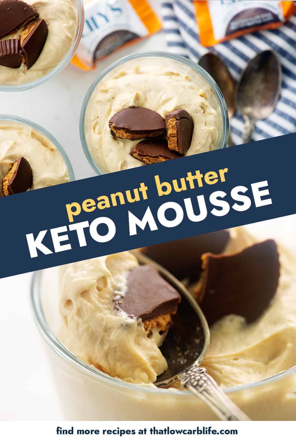 Keto Peanut Butter Mousse Recipe | That Low Carb Life