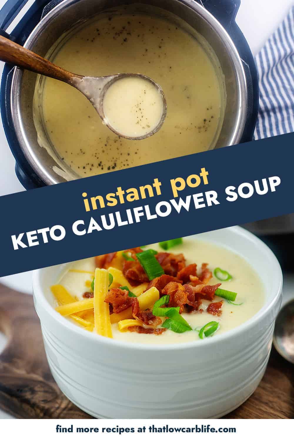 Instant Pot Cauliflower Soup That Low Carb Life