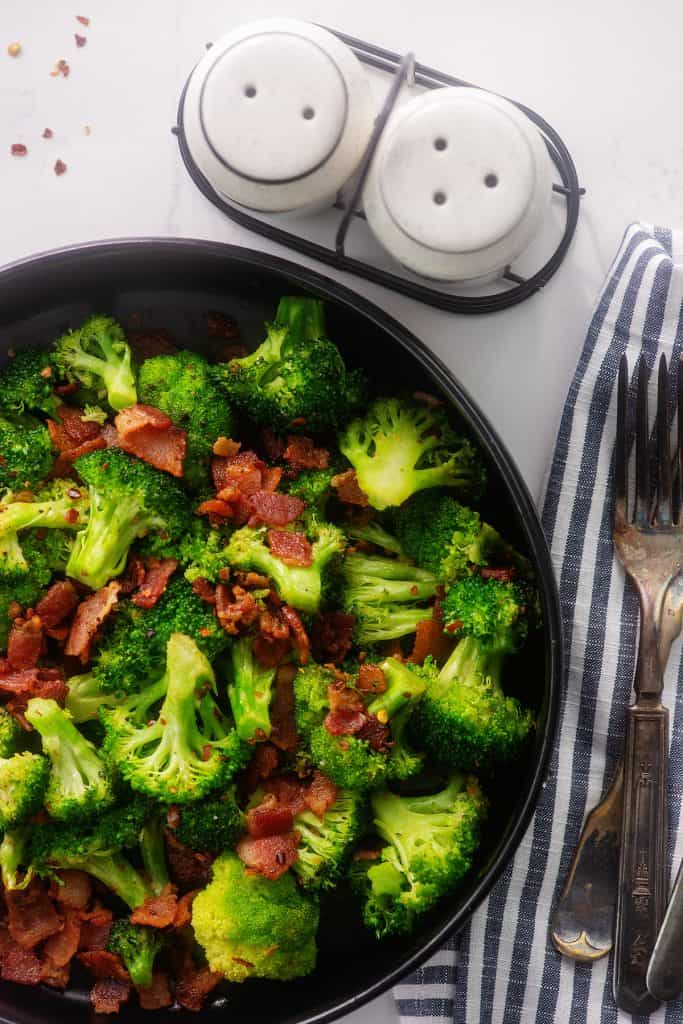 Broccoli and bacon meals